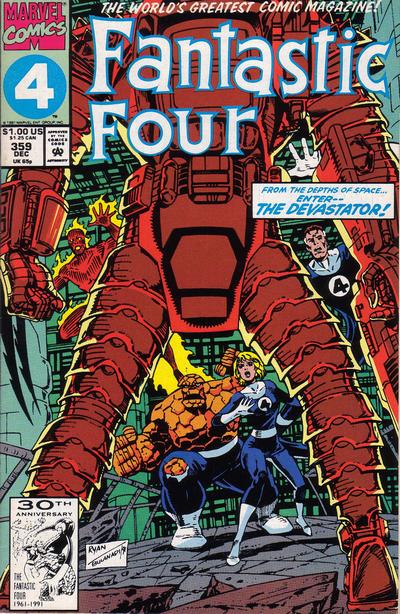 Cover for Fantastic Four (Marvel, 1961 series) #359 [Direct]