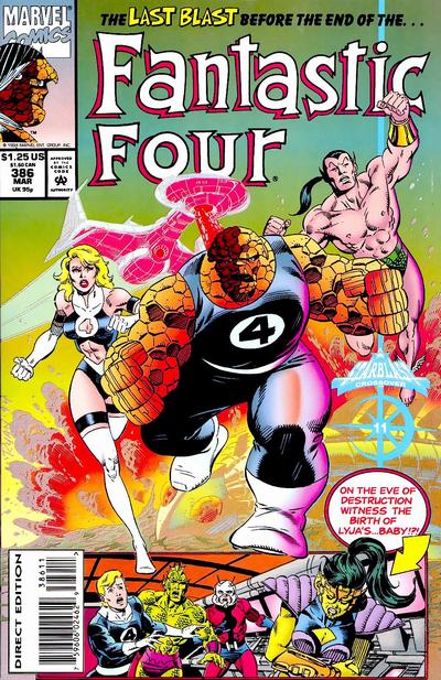 Cover for Fantastic Four (Marvel, 1961 series) #386 [Direct Edition]