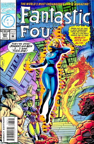 Cover for Fantastic Four (Marvel, 1961 series) #387 [Deluxe Direct Edition]