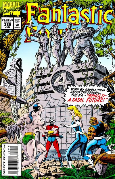 Cover for Fantastic Four (Marvel, 1961 series) #389 [Direct Edition]