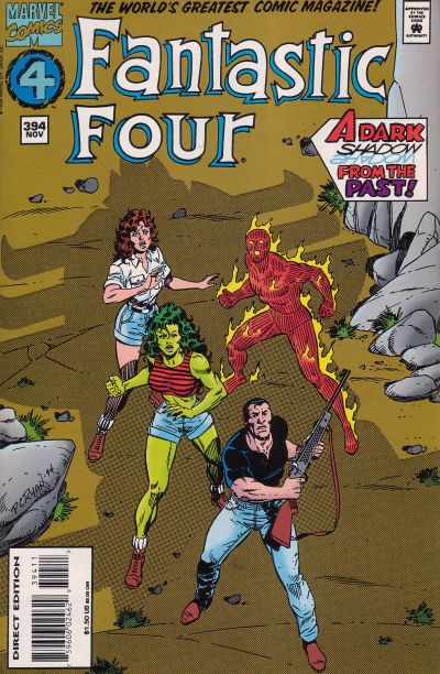 Cover for Fantastic Four (Marvel, 1961 series) #394 [Regular Direct Edition]