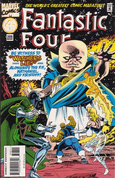 Cover for Fantastic Four (Marvel, 1961 series) #398 [Regular Direct Edition]