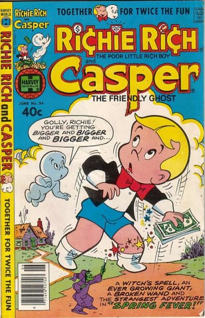 Cover for Richie Rich & Casper (Harvey, 1974 series) #34