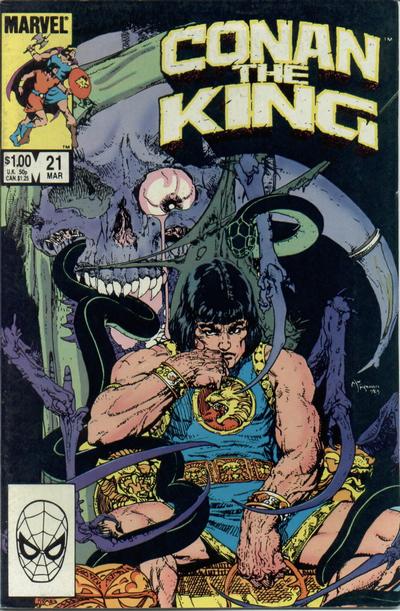 Cover for Conan the King (Marvel, 1984 series) #21 [Direct]