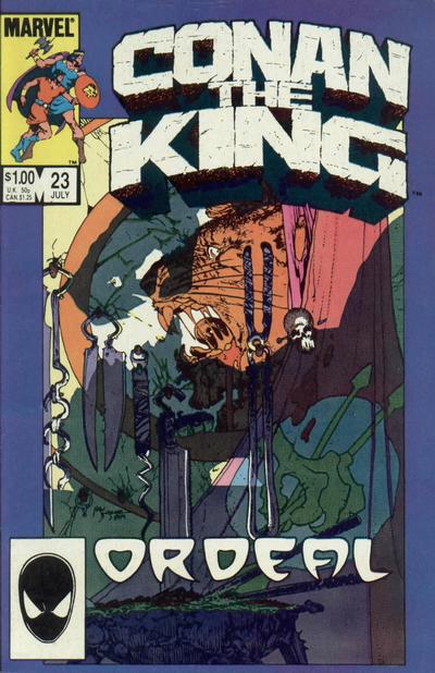 Cover for Conan the King (Marvel, 1984 series) #23 [Direct]