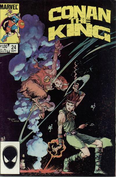 Cover for Conan the King (Marvel, 1984 series) #24 [Direct]