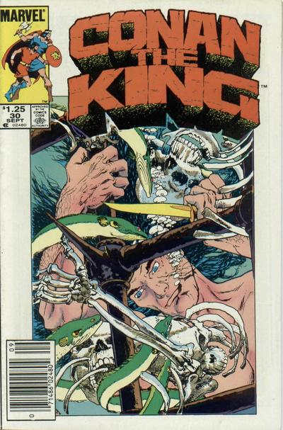 Cover for Conan the King (Marvel, 1984 series) #30 [Newsstand]