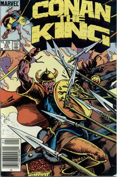 Cover for Conan the King (Marvel, 1984 series) #32 [Newsstand]
