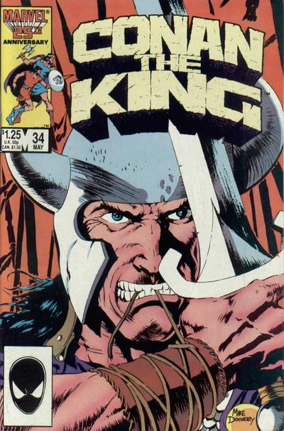 Cover for Conan the King (Marvel, 1984 series) #34 [Direct]