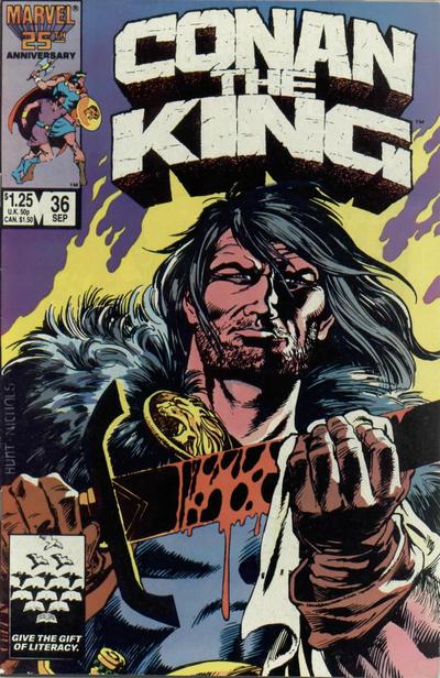 Cover for Conan the King (Marvel, 1984 series) #36 [Direct]