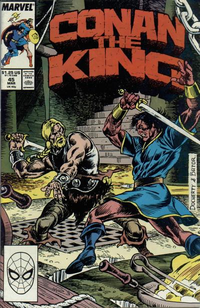 Cover for Conan the King (Marvel, 1984 series) #45 [Direct]