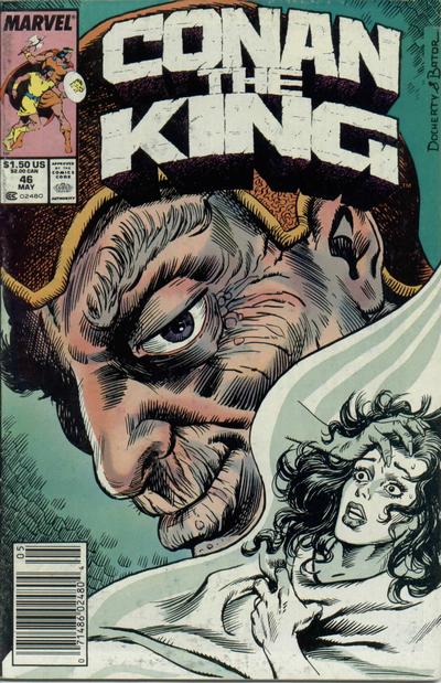Cover for Conan the King (Marvel, 1984 series) #46 [Newsstand]