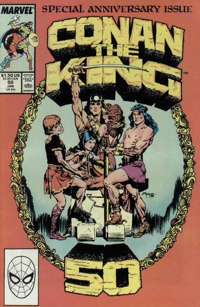 Cover for Conan the King (Marvel, 1984 series) #50 [Direct]