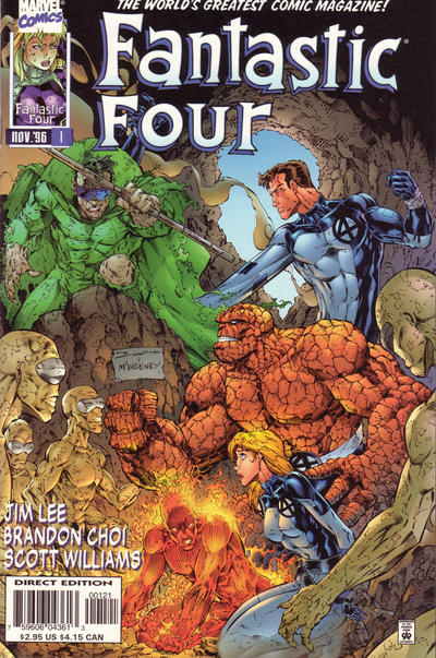 Cover for Fantastic Four (Marvel, 1996 series) #1 [Cover B]