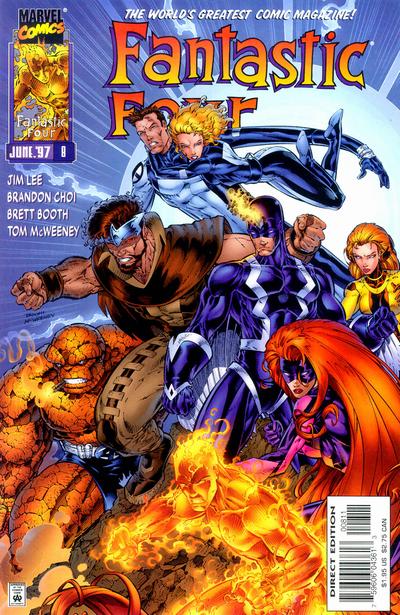 Cover for Fantastic Four (Marvel, 1996 series) #8 [Direct Edition]