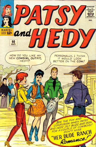 Cover for Patsy and Hedy (Marvel, 1952 series) #90