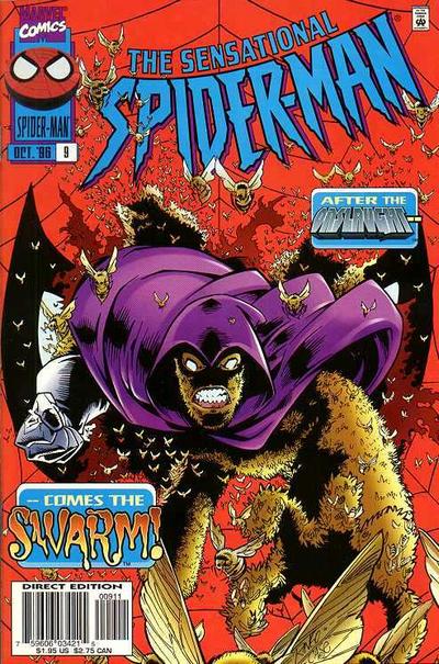 Cover for The Sensational Spider-Man (Marvel, 1996 series) #9 [Direct Edition]