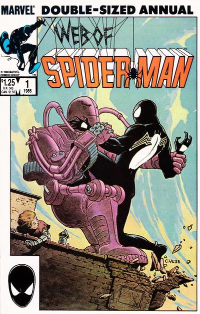 Cover for Web of Spider-Man Annual (Marvel, 1985 series) #1 [Direct]