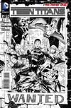 Cover for Teen Titans (DC, 2011 series) #21 [Eddy Barrows / Eber Ferreira Black & White Cover]