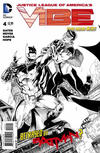 Cover for Justice League of America's Vibe (DC, 2013 series) #4 [Brett Booth / Norm Rapmund Black & White Cover]