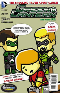 Cover for Green Lantern (DC, 2011 series) #27 [Scribblenauts Unmasked Cover]