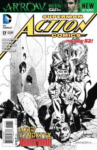 Cover Thumbnail for Action Comics (DC, 2011 series) #17 [Rags Morales Black & White Cover]