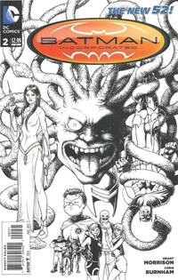 Cover for Batman Incorporated (DC, 2012 series) #2 [Chris Burnham Black & White Cover]