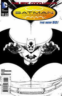 Cover Thumbnail for Batman Incorporated (DC, 2012 series) #13 [Chris Burnham Black & White Cover]