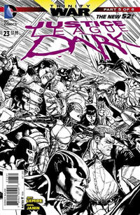 Cover Thumbnail for Justice League Dark (DC, 2011 series) #23 [Doug Mahnke Black & White Cover]