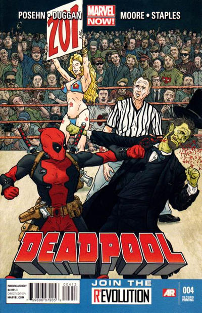 Cover for Deadpool (Marvel, 2013 series) #4 [Second Printing Variant]