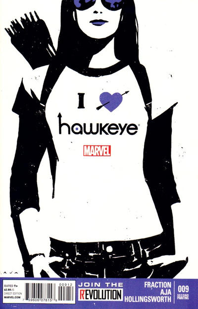 Cover for Hawkeye (Marvel, 2012 series) #9 [Second Printing]
