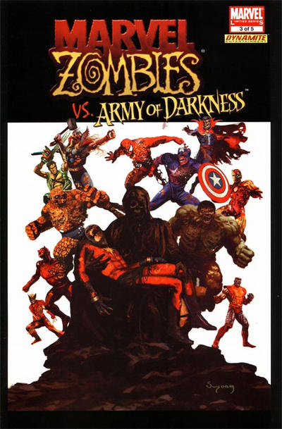 Cover for Marvel Zombies / Army of Darkness (Marvel / Dynamite Entertainment, 2007 series) #3 [Dynamic Forces Variant]