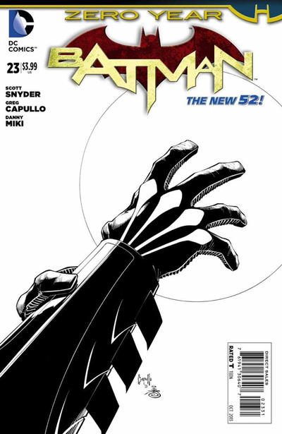 Cover for Batman (DC, 2011 series) #23 [Greg Capullo / Danny Miki Black & White Cover]