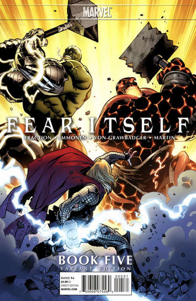 Cover for Fear Itself (Marvel, 2011 series) #5 [Variant Edition - Stuart Immonen Cover]