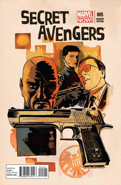Cover for Secret Avengers (Marvel, 2013 series) #5 [Francavilla]