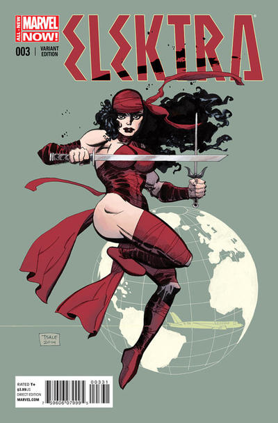 Cover for Elektra (Marvel, 2014 series) #3 [Incentive Tim Sale Variant]