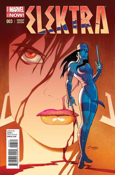 Cover for Elektra (Marvel, 2014 series) #3 [Incentive Amanda Conner Variant]