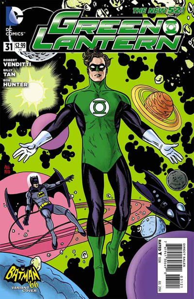 Cover for Green Lantern (DC, 2011 series) #31 [Batman '66 Cover]