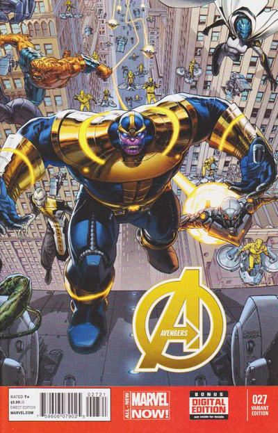 Cover for Avengers (Marvel, 2013 series) #27 [Dustin Weaver]