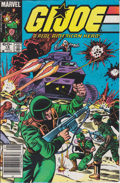 Cover for G.I. Joe, A Real American Hero (Marvel, 1982 series) #19 [Newsstand]
