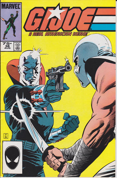 Cover for G.I. Joe, A Real American Hero (Marvel, 1982 series) #38 [Second Print]