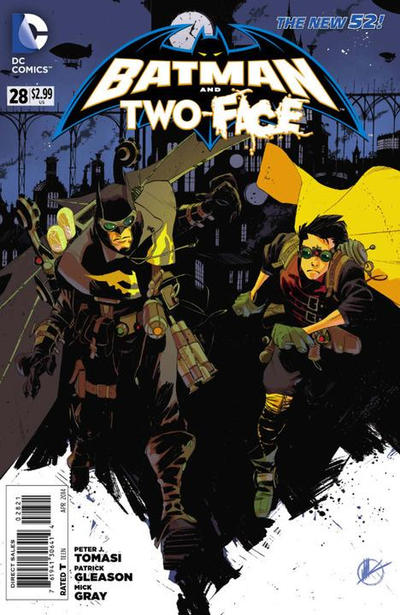 Cover for Batman and Robin (DC, 2011 series) #28 [Matteo Scalera Steampunk Cover]