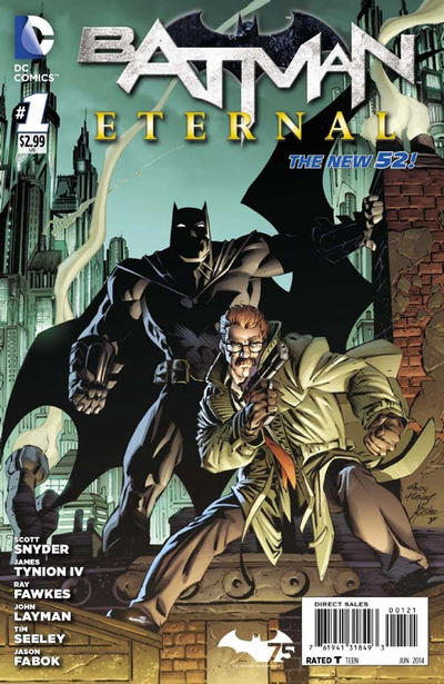 Cover for Batman Eternal (DC, 2014 series) #1 [Andy Kubert / Jonathan Glapion Cover]
