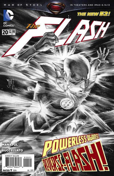 Cover for The Flash (DC, 2011 series) #20 [Francis Manapul Black & White Cover]