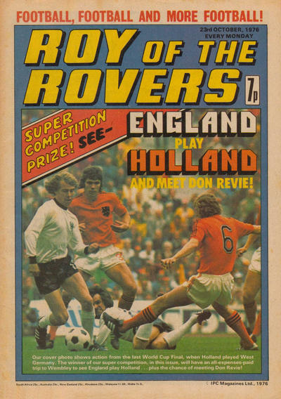 Cover for Roy of the Rovers (IPC, 1976 series) #23 October 1976 [5]
