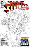 Cover for Superman (DC, 2011 series) #17 [Kenneth Rocafort Sketch Cover]