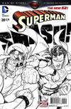 Cover for Superman (DC, 2011 series) #20 [Aaron Kuder Black & White Cover]