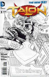 Cover for Talon (DC, 2012 series) #3 [Guillem March Black & White Cover]