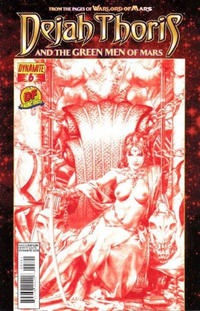 Cover Thumbnail for Dejah Thoris and the Green Men of Mars (Dynamite Entertainment, 2013 series) #6 [Dynamic Forces Exclusive Jay Anacleto Risqué Red Art Variant]