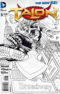 Cover Thumbnail for Talon (DC, 2012 series) #3 [Guillem March Black & White Cover]